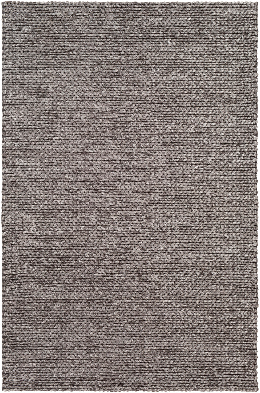 Ozark OZK-2303 Modern Viscose, Wool Rug OZK2303-913 Charcoal 50% Viscose, 50% Wool 9' x 13'