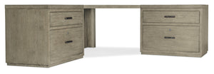 Hooker Furniture Linville Falls 96" Desk with Centered Open Desk Cabinet 6150-10925-85