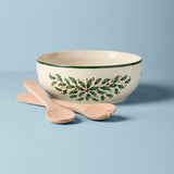 Lenox Holiday Salad Bowl & Servers 853767