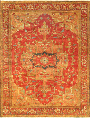 Pasargad Serapi Collection Hand-Knotted Wool Area Rug p-2 5x7-PASARGAD
