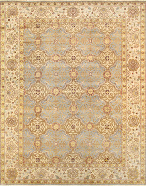 Pasargad Antique Melody Collection Navy Lamb's Wool Area Rug P-943 6x9-PASARGAD