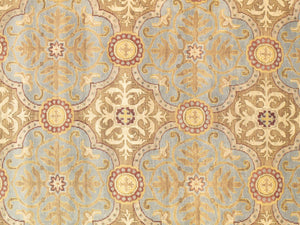 Pasargad Antique Melody Collection Navy Lamb's Wool Area Rug P-943 6x9-PASARGAD