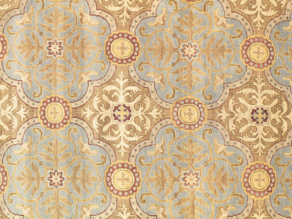Pasargad Antique Melody Collection Navy Lamb's Wool Area Rug P-943 6x9-PASARGAD