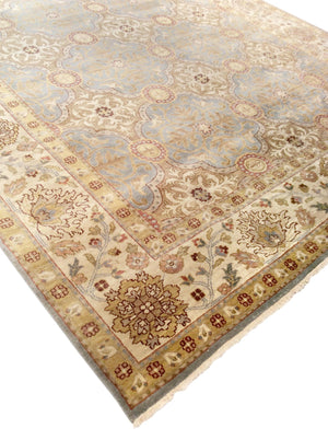 Pasargad Antique Melody Collection Navy Lamb's Wool Area Rug P-943 6x9-PASARGAD