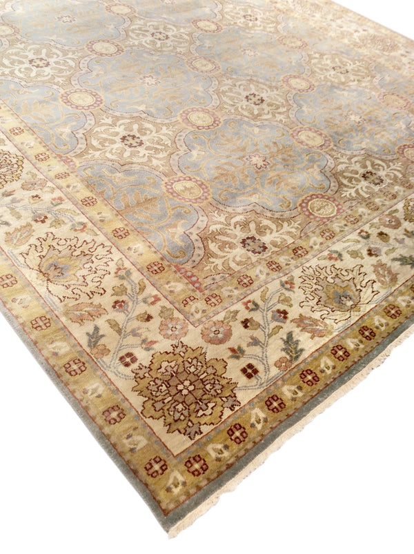 Pasargad Antique Melody Collection Navy Lamb's Wool Area Rug P-943 6x9-PASARGAD