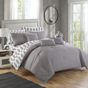 Holland Grey King 10pc Comforter Set