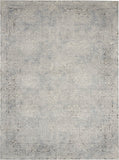 Nourison Rustic Textures RUS09 Painterly Machine Made Power-loomed Indoor Area Rug Ivory/Grey/Blue 7'10" x 10'6" 99446496447