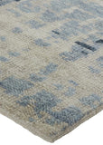 Palomar Hand-Knotted Distressed Wool Rug - Modern Nomadic Design in Charcoal & Beige for All Spaces