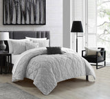 Leighton Grey King 5pc Comforter Set