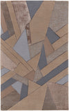 Nash Hand-Tufted Mosaic Rug - Mid-Century Color Block Design in Wool & Viscose, Artisan Crafted Beauty