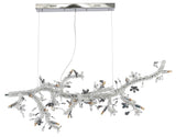 Bethel Chrome Chandelier in Stainless Steel & Crystal