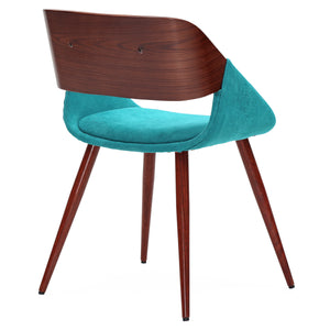 Cyprus Dining Chair - Chic Mid-Century Design with Comfortable Cushions and Stylish Bent Wood Frame