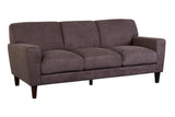 Porter Designs Evan Soft Textured Microfiber Contemporary Sofa Brown 01-195-01-8130