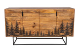 Porter Designs Cascade Solid Wood Contemporary Sideboard Natural 07-215-06-55470