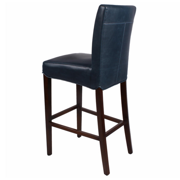 Milton Bar Stool - Stylish Bonded Leather Design with Solid Birch Frame for Modern Home Interiors
