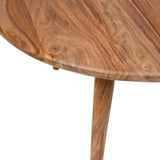 Porter Designs Urban Solid Sheesham Wood Round Contemporary Coffee Table Natural 05-117-03-1440