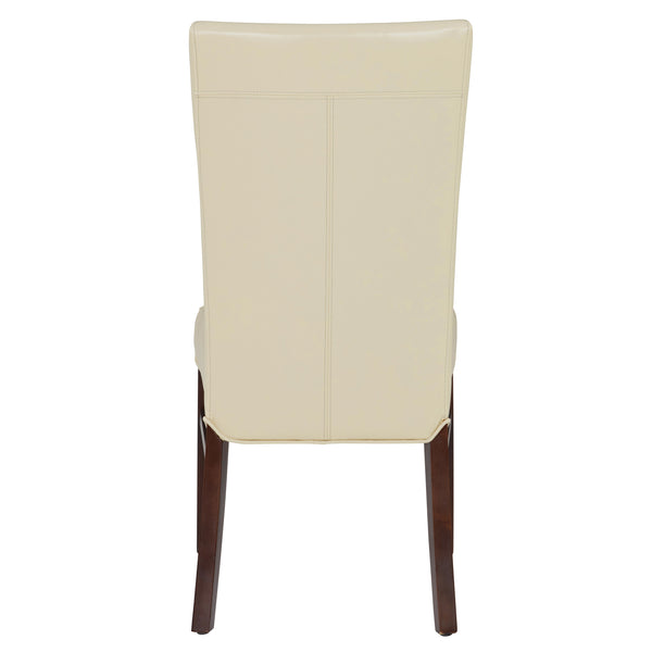 Milton Bonded Leather Dining Chair Set of 2 - Stylish Parsons Accent Chairs for Modern Interiors