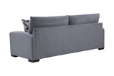 Porter Designs Clayton Soft Microfiber Modern Sofa Gray 01-207C-01-5345