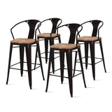 Metropolis Metal Bar Stool - Set of 4