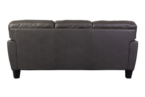 Porter Designs Penner Top Grain Leather Modern Sofa Gray 02-189C-01-3078