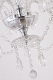 Bethel Chrome Chandelier in Metal & Crystal