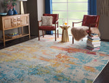 Nourison Celestial CES02 Modern Machine Made Power-loomed Indoor only Area Rug Sealife 9' x 12' 99446399908