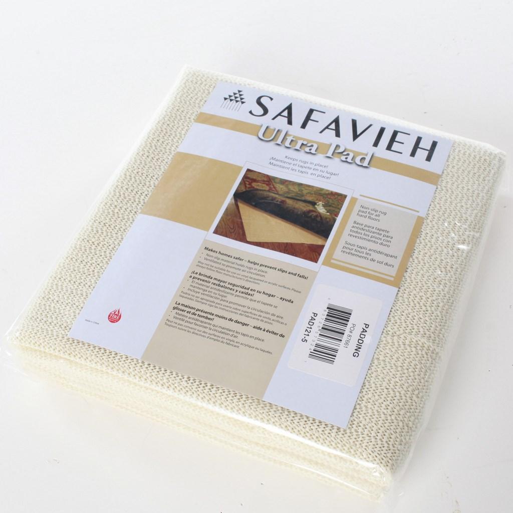 SAFAVIEH Rug on Carpet White 4 ft. x 6 ft. Rug Pad PAD125-4 - The