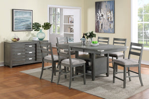 Vilo Home 7 Piece Set Palmero Gray Pub Dining Set VH3800-7PC VH3800-7PC