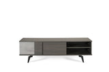 VIG Furniture Nova Domus Palermo Italian Modern Faux Concrete & Grey TV Stand VGACPALERMO-TV