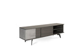 VIG Furniture Nova Domus Palermo Italian Modern Faux Concrete & Grey TV Stand VGACPALERMO-TV