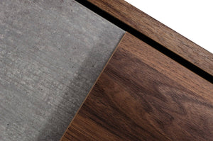 VIG Furniture Nova Domus Palermo Italian Modern Faux Concrete & Walnut Chest VGACPALERMO-WAL-CHST