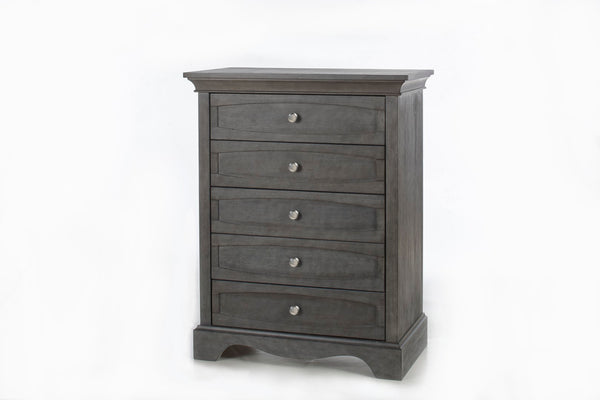 Pali Ragusa 5-Drawer Chest  Distressed Granite Acacia, Poplar and Birch Veneer 2305-GR