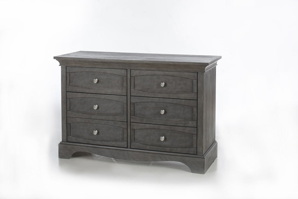 Pali Ragusa Double Dresser Distressed Granite Acacia, Poplar and Birch Veneer 2306-GR