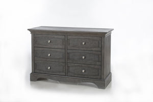 Pali Ragusa Double Dresser Distressed Granite Acacia, Poplar and Birch Veneer 2306-GR