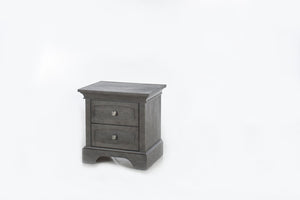 Pali Ragusa Nightstand Distressed Granite Acacia, Poplar and Birch Veneer 2314-GR