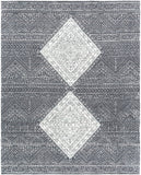 Padma PAM-2301 Global Polyester Rug PAM2301-810 Teal, Charcoal, Seafoam, Beige 100% Polyester 8' x 10'