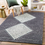 Padma PAM-2301 Global Polyester Rug PAM2301-912 Teal, Charcoal, Seafoam, Beige 100% Polyester 9' x 12'