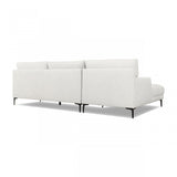 VIG Furniture Divani Casa Paraiso - Modern White Fabric Left Facing Sectional Sofa VGKNK8610-LAF-WHT-SECT VGKNK8610-LAF-WHT-SECT
