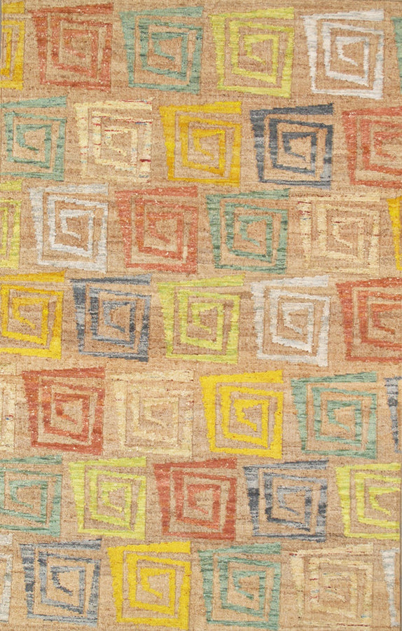 Pasargad Sumak Modern Collection Hand-Woven Hemp Area Rug PARB-SD2A 8X11-PASARGAD