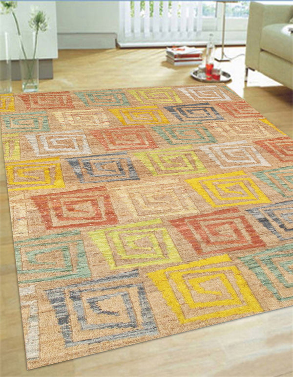 Pasargad Sumak Modern Collection Hand-Woven Hemp Area Rug PARB-SD2A 8X11-PASARGAD