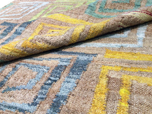Pasargad Sumak Modern Collection Hand-Woven Hemp Area Rug PARB-SD2A 8X11-PASARGAD