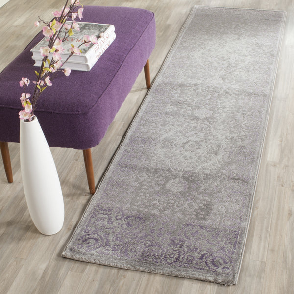 Passion 402  Power Loomed 70% Polypropylene 30%Polyester Rug Grey / Lavender
