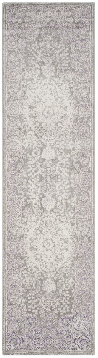 Passion 402  Power Loomed 70% Polypropylene 30%Polyester Rug Grey / Lavender