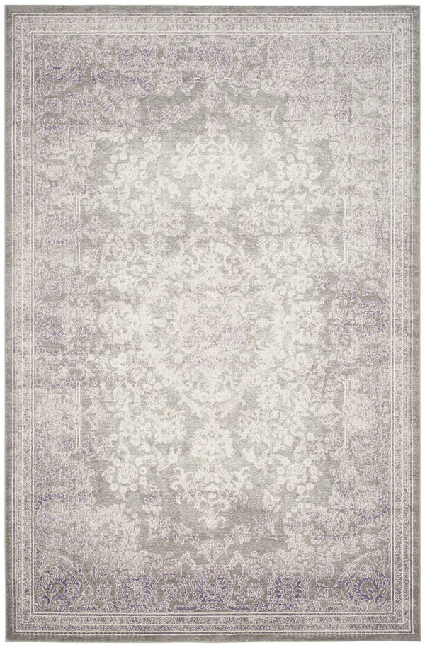 Passion 402  Power Loomed 70% Polypropylene 30%Polyester Rug Grey / Lavender