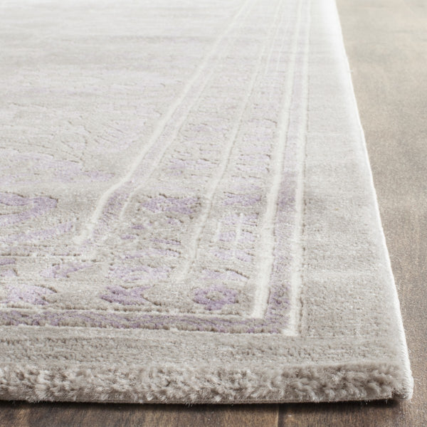 Passion 402  Power Loomed 70% Polypropylene 30%Polyester Rug Grey / Lavender
