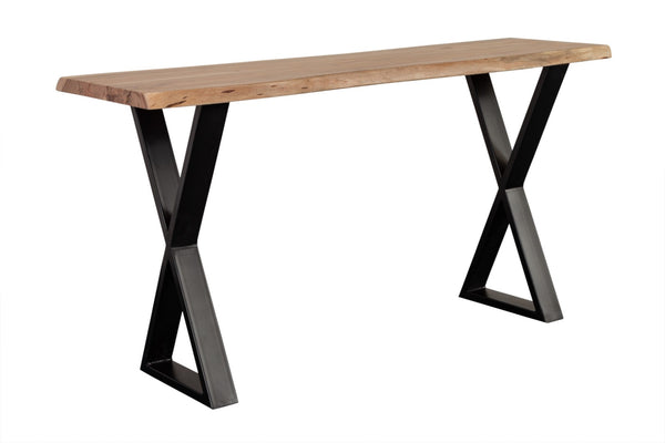 Porter Designs Manzanita Live Edge Solid Acacia Wood Natural Console Table Natural 05-196-10-5810X-KIT