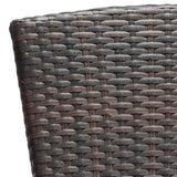 Safavieh - Set of 2 - New Castle Side Chair Black Brown PE Rattan Aluminum PAT1016A-SET2 683726750833