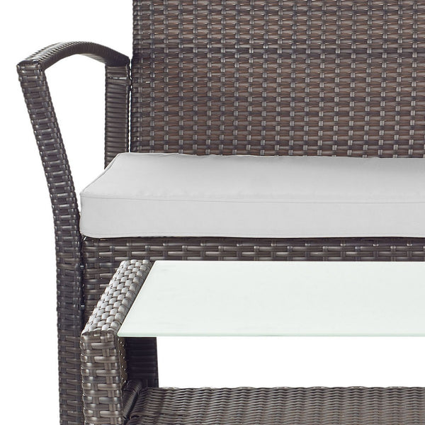 Safavieh Avaron 4 Pc Outdoor Set Brown/Grey Brown PAT2006B