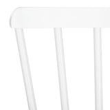 Safavieh Clifton Arm Chair in White PAT3001A-SET2 889048737136