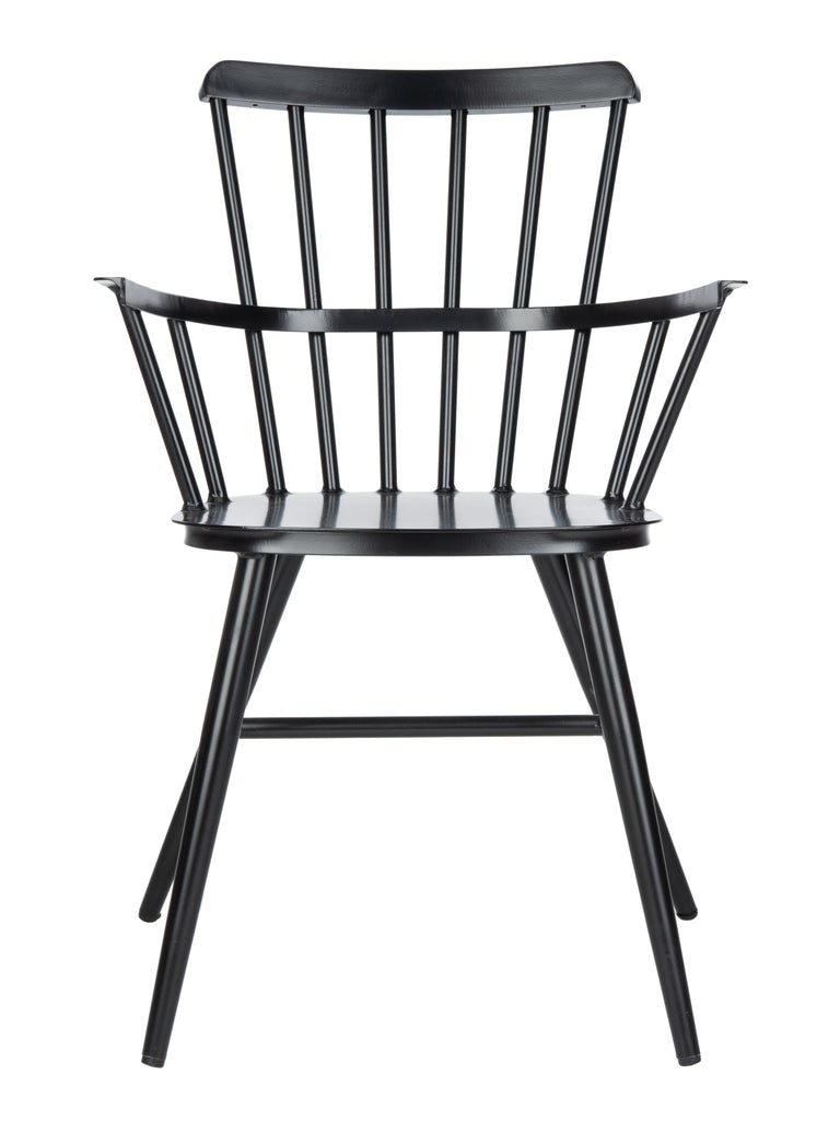 Safavieh Clifton Arm Chair in Black PAT3001B-SET2 889048737143